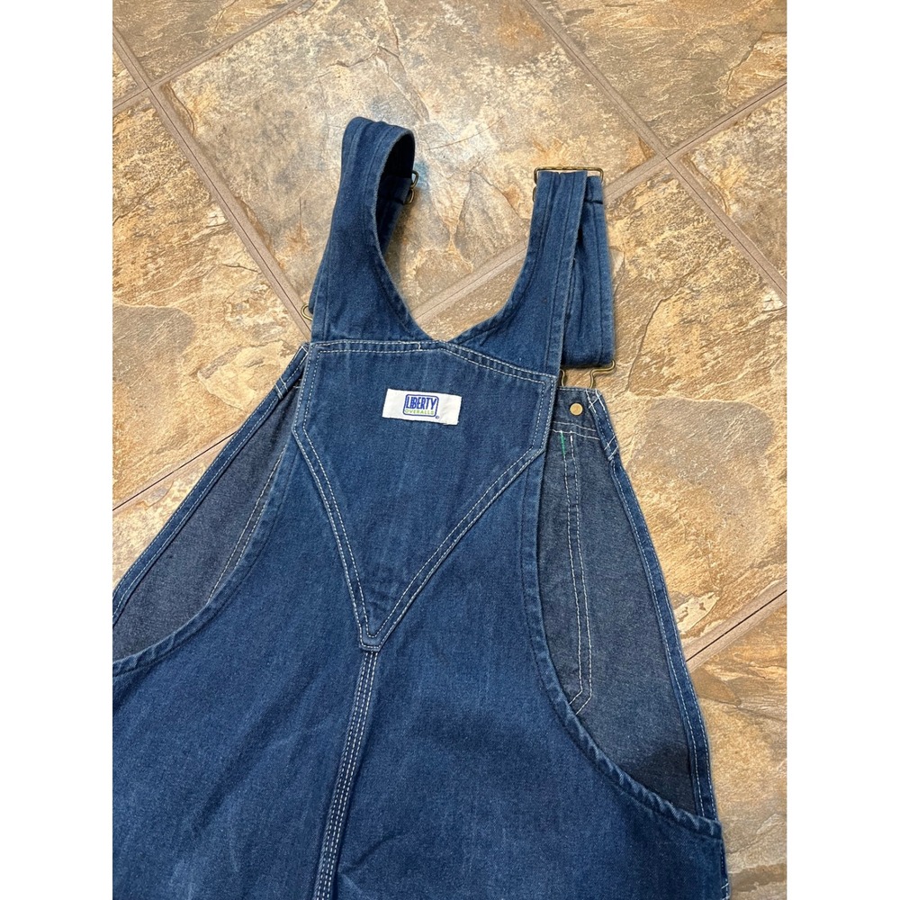 Liberty Overalls Mens 34x29 Blue Denim Bib Workwear MOV18006DB - Picture 4 of 8